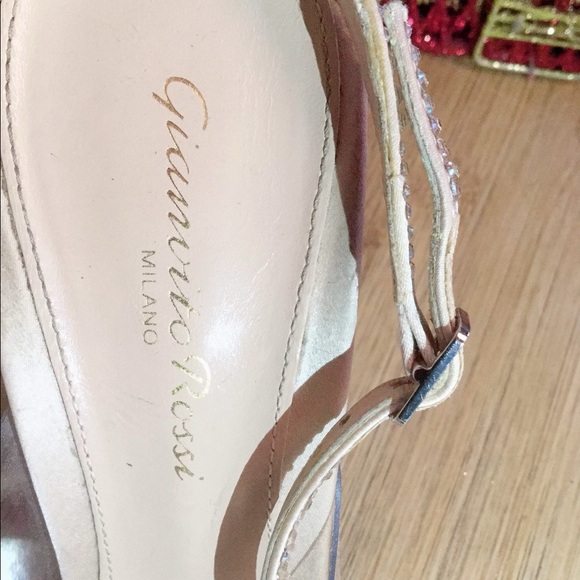 Gianvito Rossi crystal gold high heels - Picture 2 of 8